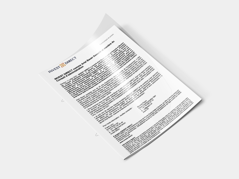 Image extrait du communiqué INVEST DIRECT concernant Aril Bauer